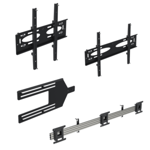 Ergonomic Solutions  Menu board mount, with tilt, for 3 screens (landscape) up to 43" (VESA 100 and 200) - ergowt223220ll