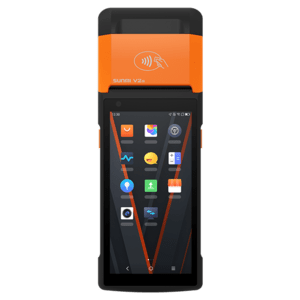 SUNMI V2S, NON-GMS, EU, 14 cm (5.5''), GPS, front camera, USB-C, BT, Wi-Fi, 4G, NFC, Android - sunv2sp