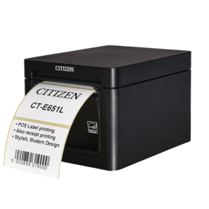 Citizen CT-E651L, 8 dots/mm (203 dpi), cutter, USB, black - cite651ub