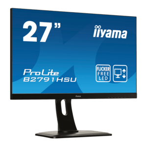 iiyama ProLite XUB2797UHSNP-B1, USB-C Dock, 68,6 cm (27''), 4K, USB, USB-C, Ethernet, kit (USB), black - iiy2797uhsnb