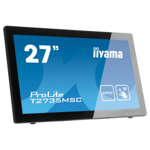 iiyama ProLite T27XX, 68,6 cm (27''), Projected Capacitive, 10 TP, Full HD, USB, kit (USB), white - iiyt2752mscw1-2